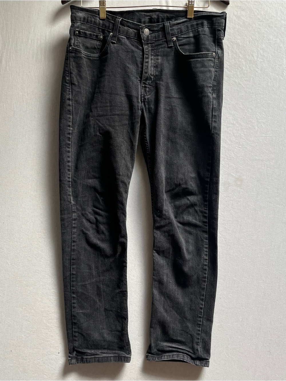 Levis 514 Straight Fit Black Stretch Denim Jeans Mens Size 32